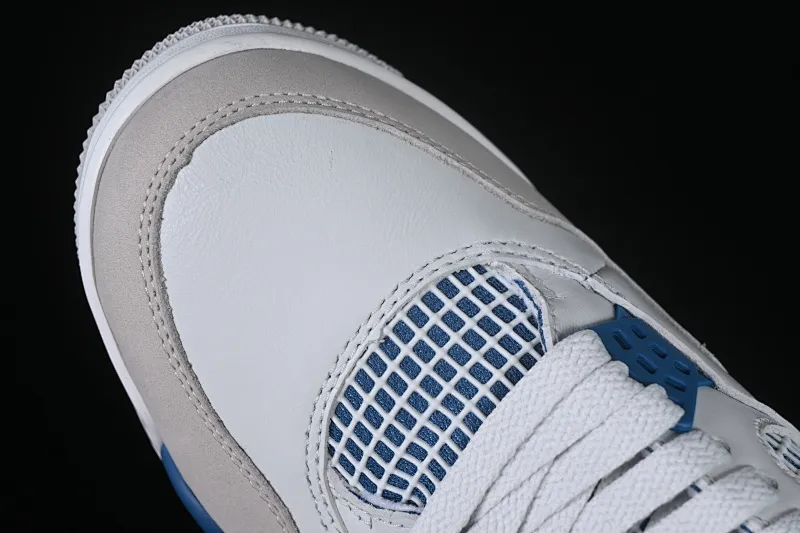 All categories Air Jordan Jordan series basketball shoes Air Jordan 4 pure original Air Jordan 4 Retro "Military Blue" AJ4 Joe 4 white blue gray first year color FV5029-141